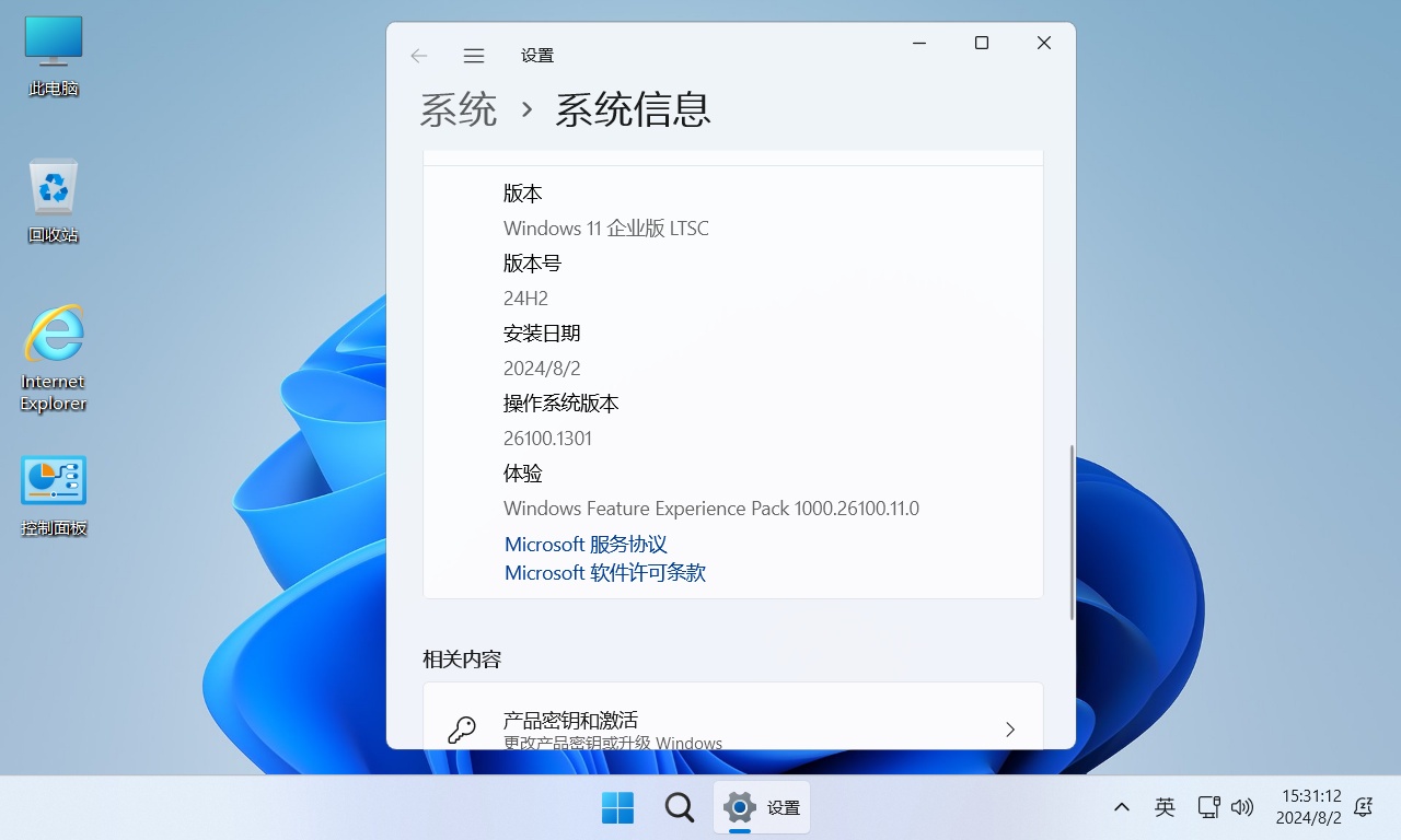 图片[11] - 不忘初心系统 Windows11 24H2 LTSC2024(26100.2314) X64 纯净[深度精简版] - 聚问天空网